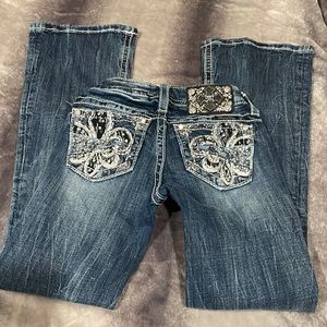 Kids girls size 7 miss me jeans boot.